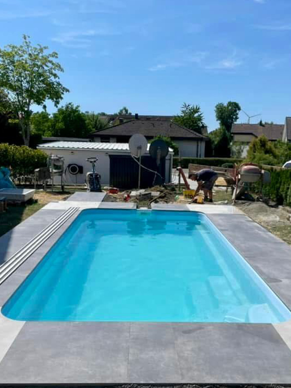 Wasseranlage im Garten